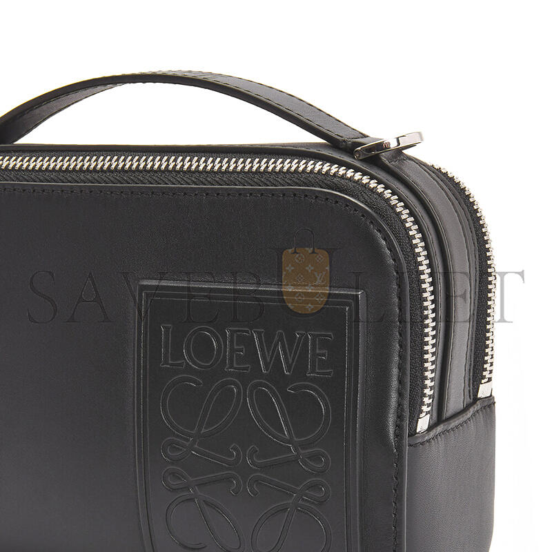 LOEWE MINI CROSSBODY CAMERA BAG IN SATIN CALFSKIN C565R41X05 (18*13*8.5cm)